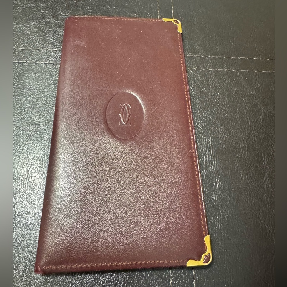 Cartier Long Wallet/Checkbook cover-very good condition